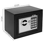 Сейф‑скринька Malatec S8799 — код + ключ, настінний, 23×17,5×17 см, фото 4