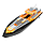 Кораблик Flytec V101 – 4в1 Радіокерований конструктор-катер помаранчевий, фото 7