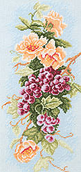 Набір для вишивки муліне ДМС "Виноградне гроно", 15x33 см