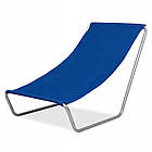 Шезлонг‑лежак Malatec 23563 — складаний пляжний, сталева рама 60×45×40 см, до 110 кг, із сумкою, фото 3