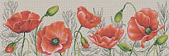 Набір для вишивки муліне ДМС "Маків цвіт", 20х60 см