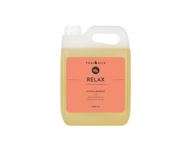 Масажна олія Thai Oils Relax 3000 мл Якісна масажна олія Олія для професійного масажу, фото 1