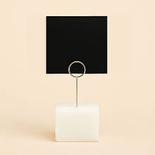 Цінник крейдяний 5х5 см, з голкою металевий для крейди і маркера Крейдовий