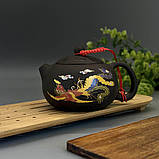 Термохромний чайник з іссинської темної глини «Міфічні істоти» (200мл), фото 4