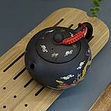 Термохромний чайник з іссинської темної глини «Міфічні істоти» (200мл), фото 6