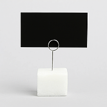 Цінник крейдяний 6х8 см, з голкою - цінникотримачем металевий для крейди і маркера Крейдовий цінник