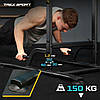 Турнік регульований Trex Sport TX-150PR Чорний 150 кг Домашній турнік Підлоговий турнік Переносний турнік, фото 9