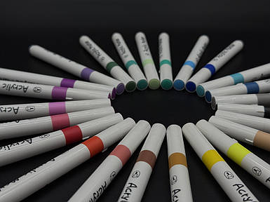 Набір маркерів акрилові. Набір 24шт