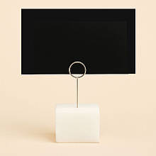 Цінник крейдяний А7 7х10 см з голкою металевий для крейди і маркера Крейдовий цінник