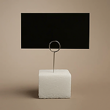 Цінник крейдяний 6х9 см, з голкою - цінникотримачем металевий для крейди і маркера Крейдовий цінник