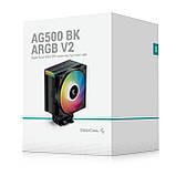 Кулер процесорний DeepCool AG500 BK ARGB V2 (R-AG500-BKAMMN-GJD), фото 2