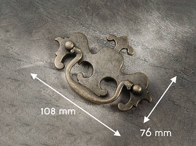 Металева фурнітура для меблів. 108х76мм