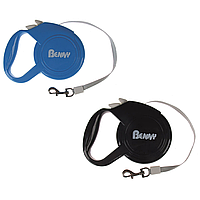 Рулетка-повідець Benny Classic 2 TatraPet стрічка 5м/20 кг, синя/чорна