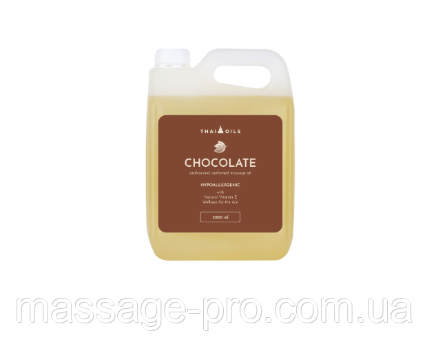 Масажна олія Thai Oils Chocolate 3000 мл Універсальна олія для масажу Гіпоалергенна масажна олія