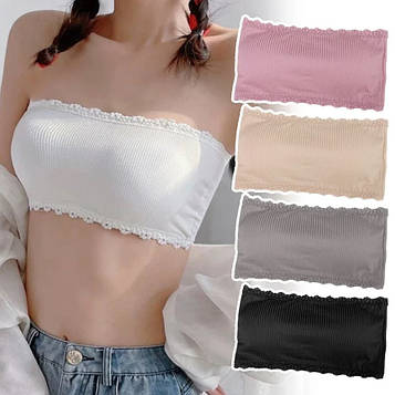 Бюстгальтер дівчинці-підлітком, топ для дівчини на тонких бретелях із мереживом