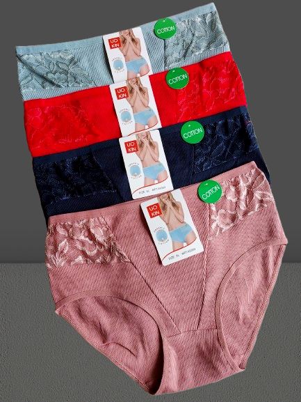 Труси плавки жіночі бавовна рубчик №9360 р.50 52 54 .Від 6шт по 48грн., фото 1