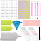 Набір аксесуарів Malatec 19184 для алмазної вишивки — кейс + 60 контейнерів, фото 5