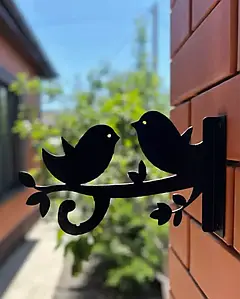 Кронштейн металевий для кашпо і ліхтаря "Пташки"