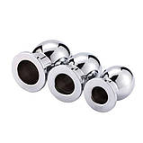 Анальний корок, анальна пробка Hollow Aluminum Small 6 см, фото 2