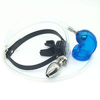 Анальний душ, анальна іригація RECYCLER OXBALL синій силікон