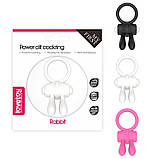Ерекційний обруч для сексу, кільце ерекції Lovetoy Power Clit Cockring Rabbit вібраційне, фото 2