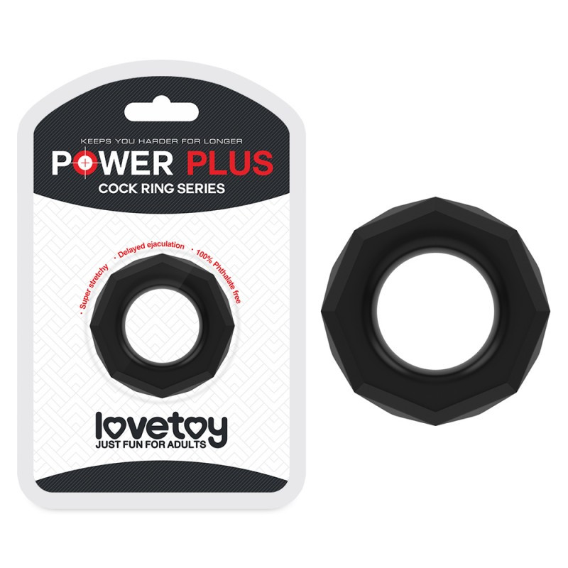 Ерекційне кільце, рекційний обруч Lovetoy Power Plus Cockring м'який та еластичний