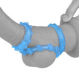 Ерекційні кільця, набір з 3-х кілець для члена Lovetoy Lumino Play набір з 3-х кілець, TPE, світяться, фото 2