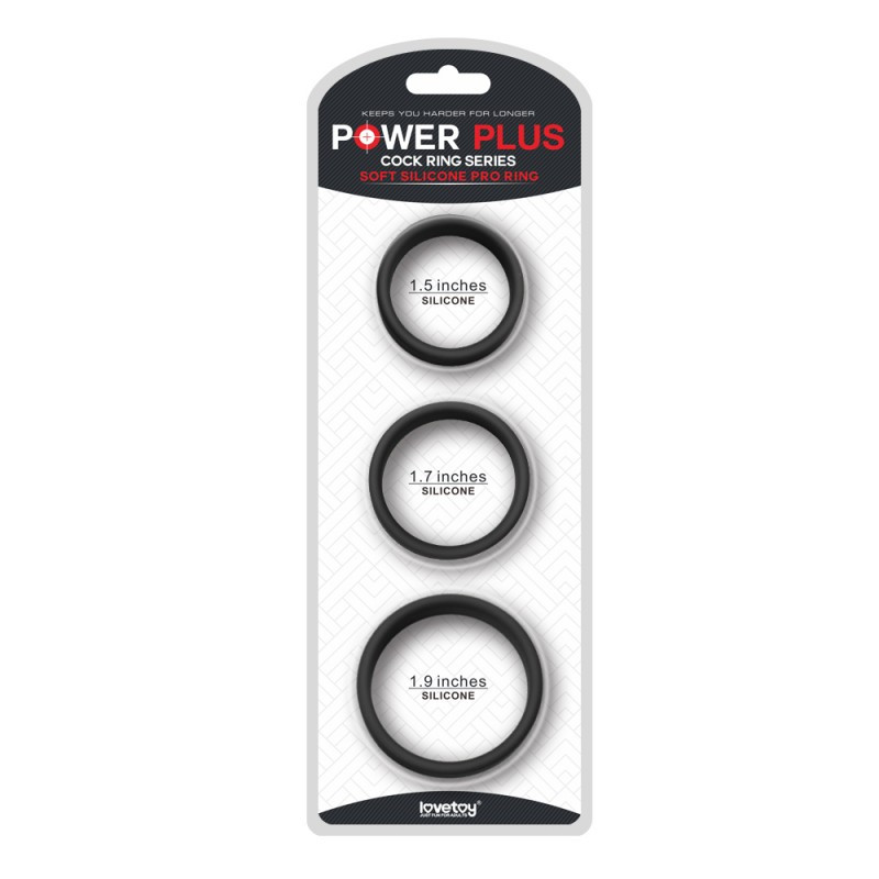 Ерекційне кільце, ерекційний обруч Lovetoy Power Plus Soft Silicone Pro, еластичний силікон