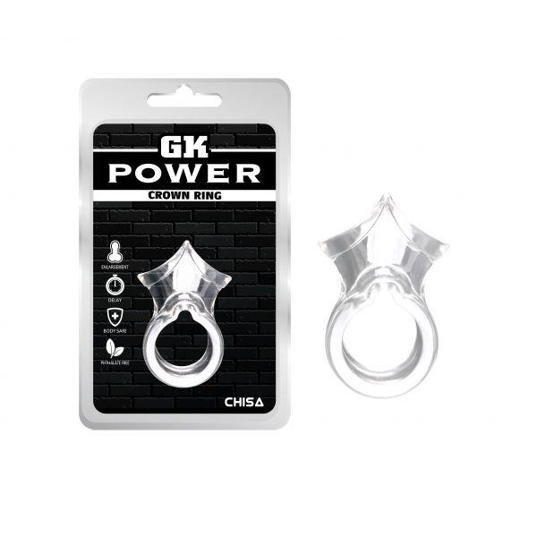 Ерекційне кільце, ерекційний обруч Crown Ring Chisa TPE, прозорий