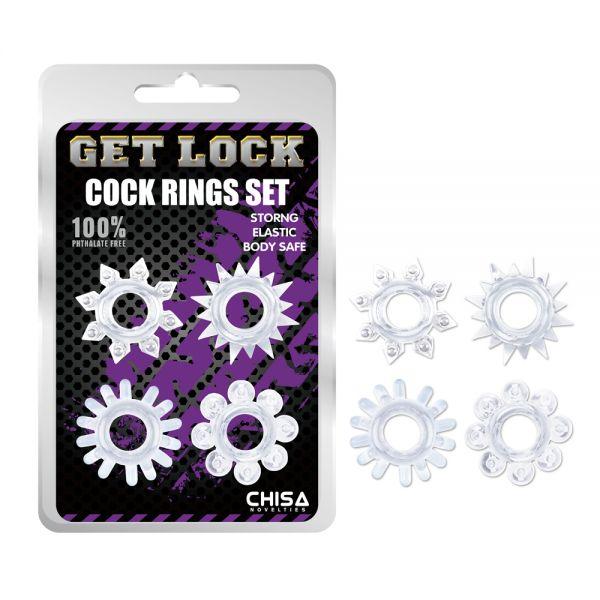 Ерекційні кільця, Cock Rings Chisa прозорі з TPE