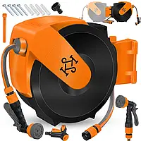 Шланг для полива KESSER Шланги Полив 35м Садовый шланг (PVC) Поливочные шланги(Шланг)Системы полива ЧёрноОранж