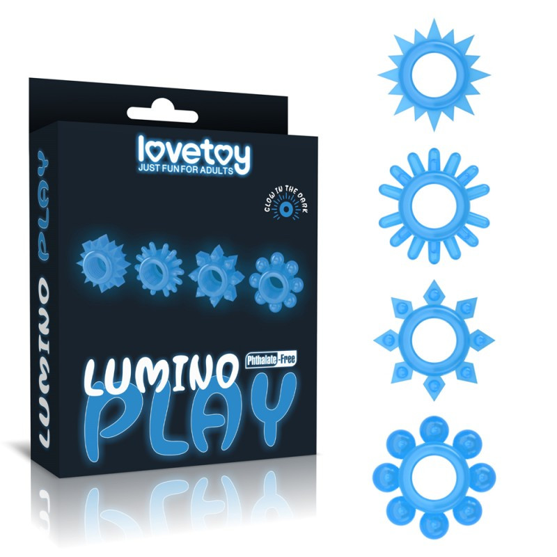 Ерекційне кільце, ерекційний обруч Lumino Play Lovetoy TPE світиться в темряві