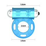 Ерекційне кільце, вібраційне кільце для пеніса Lovetoy Lumino Play з TPE і світінням, фото 2