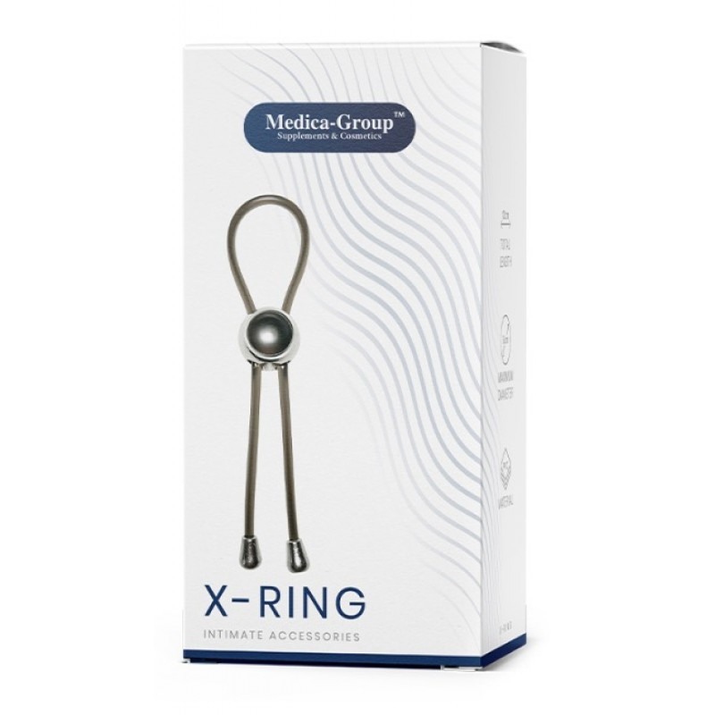 Ерекційне кільце, ерекційний обруч Medica Group X-Ring, регульоване затискачем, фото 1