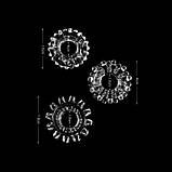 Обручі на статевий орган, насадки кільця для ерекції Vscnovelty Super-stretchy Tyre Cock Ring Set прозорі, фото 3