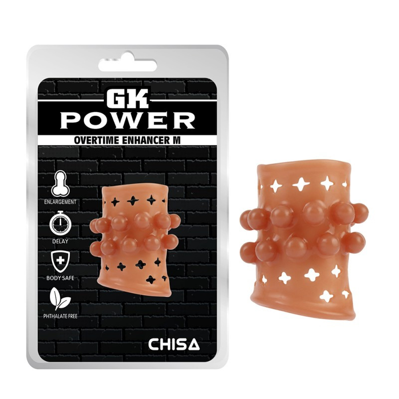 Ерекційне кільце, насадка на пеніс GK Power Overtime Enhancer M TPE 5.2 см