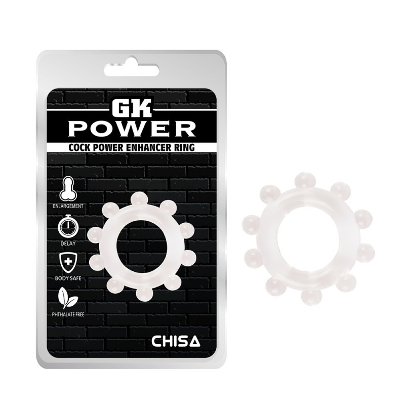Ерекційне кільце, обруч для ерекції Chisa Cock Power Enhancer Ring прозорий TPE
