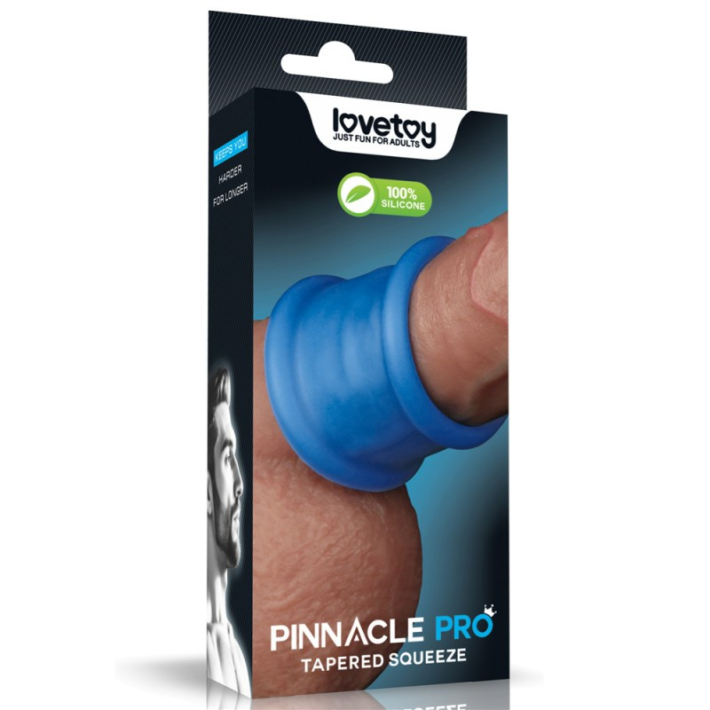 Кільце на статевий орган, інтимний обруч для члена Lovetoy Pinnacle Pro Tapered Squeeze Stretcher силіконове, фото 1