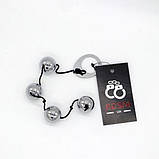 Анальні кульки, аналеві кульки Heavy Metal з гладкого металу, фото 3