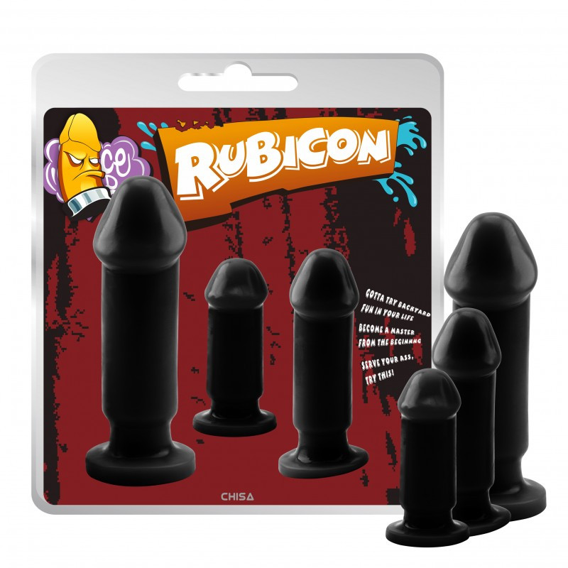Анальні пробки, анальні стимулятори Chisa Evil Dark Kit різних розмірів