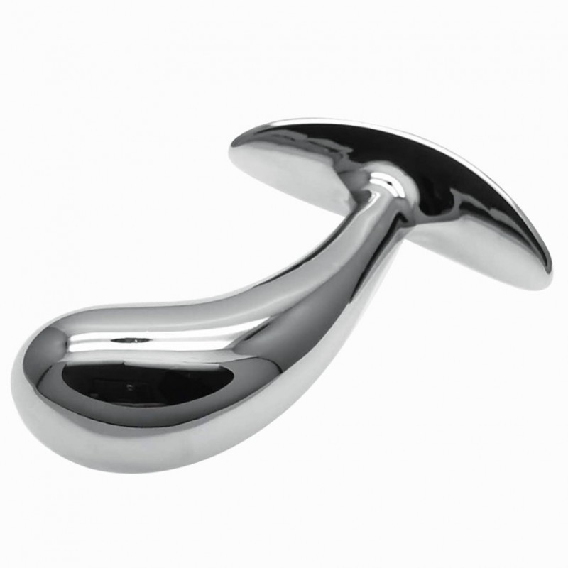 Анальний стимулятор, анальна іграшка Metal G-spot Plug Large високоякісний алюміній 11 см