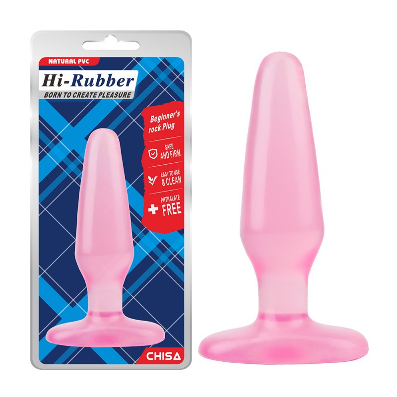 Рожевий анальний корок Beginners rock Plug