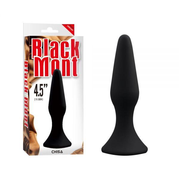 Плаг анальний, пробка стимуляції анала Black Mont Silicone Plug Large 13 см чорний, фото 1