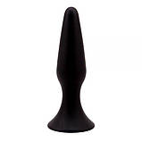 Плаг анальний, пробка стимуляції анала Black Mont Silicone Plug Large 13 см чорний, фото 3