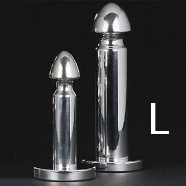 Анальні іграшки, інтимний стимулятор Stainless Steel Dildo метал, 16 см, фото 1