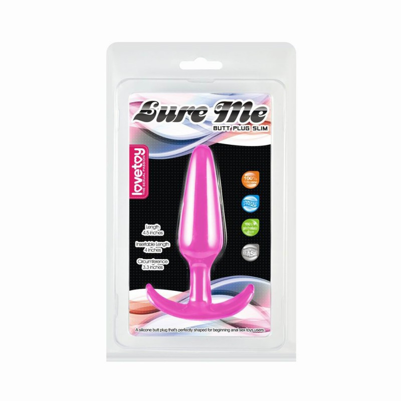 Анальне пробка рожева з ручкою Lure Me Classic Anal Plug Small