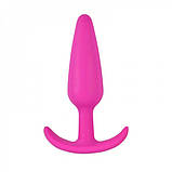 Пробка для ануса, анальна заглушка Lure Me Classic рожевий силікон 10 см, фото 2