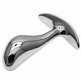 Плаг стимуляції ануса, втулка анальна Metal Thumb Shape, високоякісний алюмінієвий сплав, фото 2
