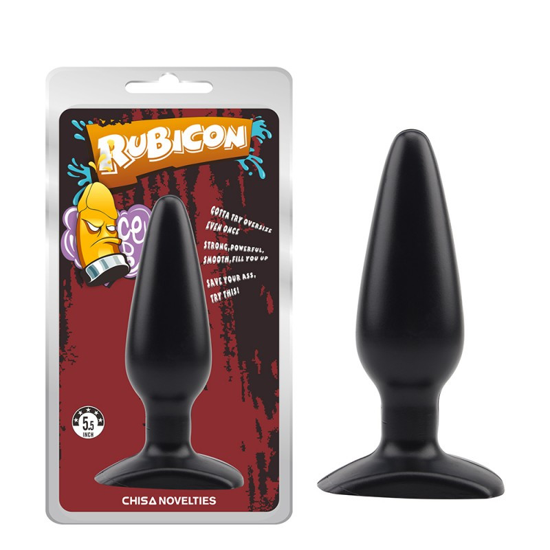 Анальний стимулятор, анальна пробка Chisa Anal Plug Medium чорний, ПВХ, 13.5 см