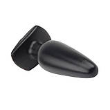 Анальна заглушка, пробка для ануса Chisa Anal Plug Medium чорний, ПВХ, 13.5 см, фото 3